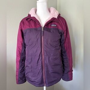 Patagonia Purple Reversible Coat -Girls Size XXL(16-18) Very Good Condition!